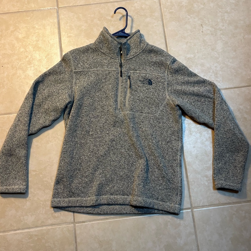 The North Face Heather Tan Fleece Pullover Men’s Medium